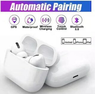 Airpods AirPro New Gen TWS True Wireless Stereo Bluetooth Earphones V5.1 Earbuds with Microphone/ HiFi Ultra 9D Sound