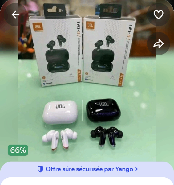 Écouteurs sans fil JBL TWS