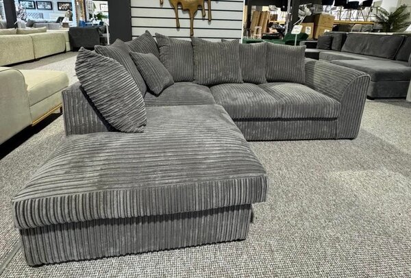 Canapé d'angle gris moderne