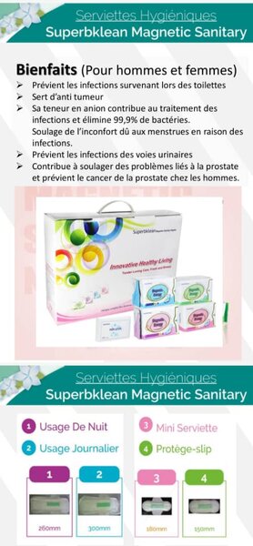 Superbklean Magnetic Sanitary Pads