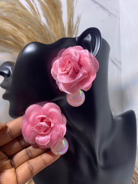 Boucles d'oreilles fleurs élégantes