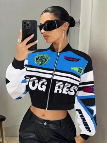 Motorcycle jacket blue