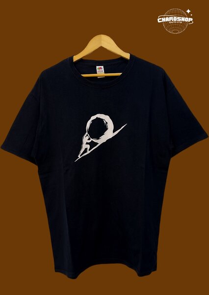 T-shirt noir graphique homme