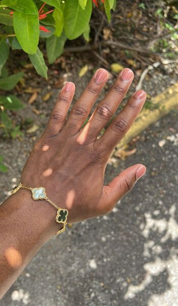 Solid van cleef stainless steel bracelets