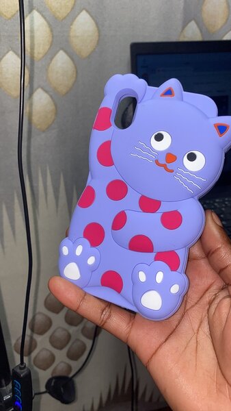 Coque Téléphone Chat Violet