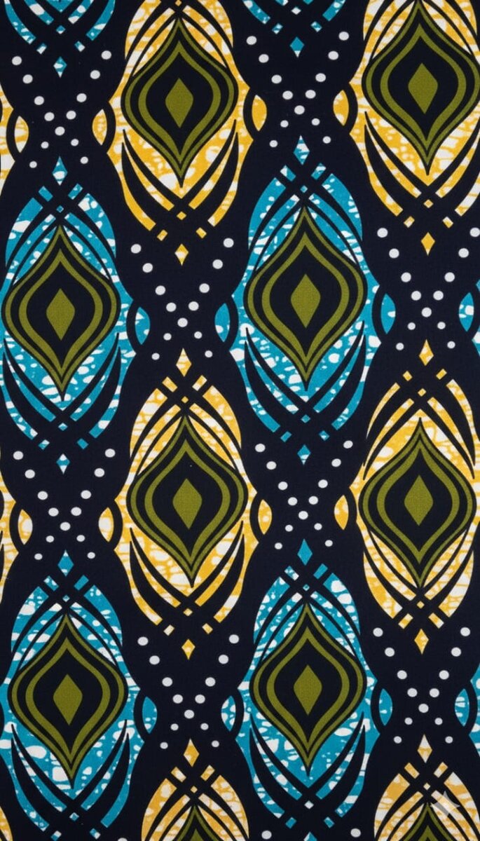 Tissu Wax Africain Coloré