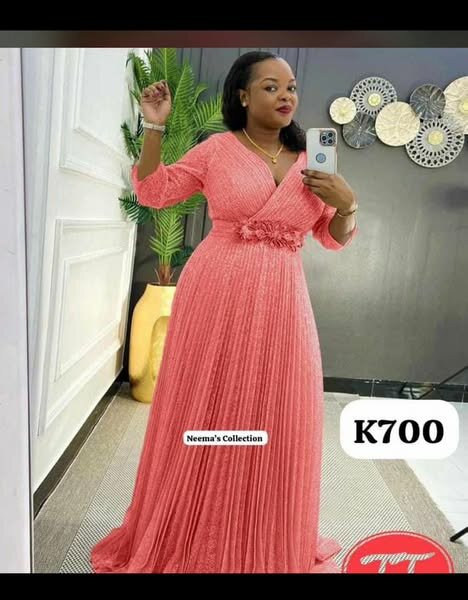 Women's Long Pink dress