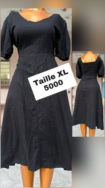 Robe élégante noire XL
