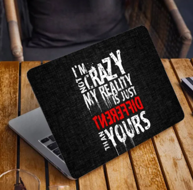 I am Not Crazy Quote Laptop Back Skin Vinyl Stickers Decal for 13 14 15 15.6 inches Laptop