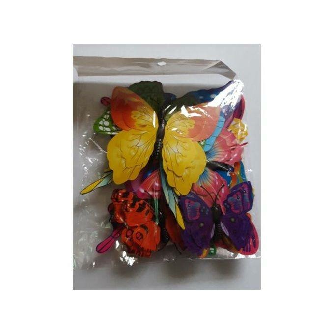 Papillons multicolores