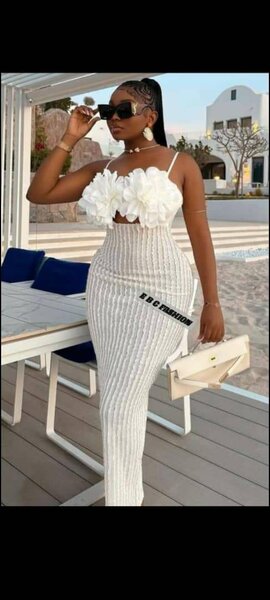 Ensemble élégant femme blanc