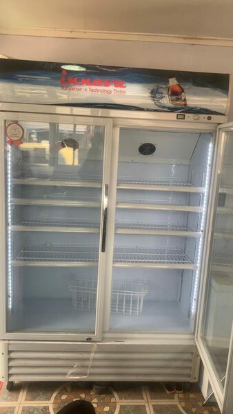 Double door display fridge