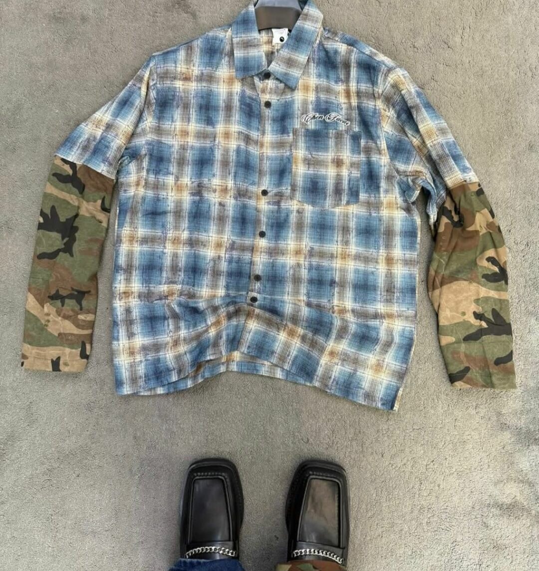 Chemise Carreaux Camouflage