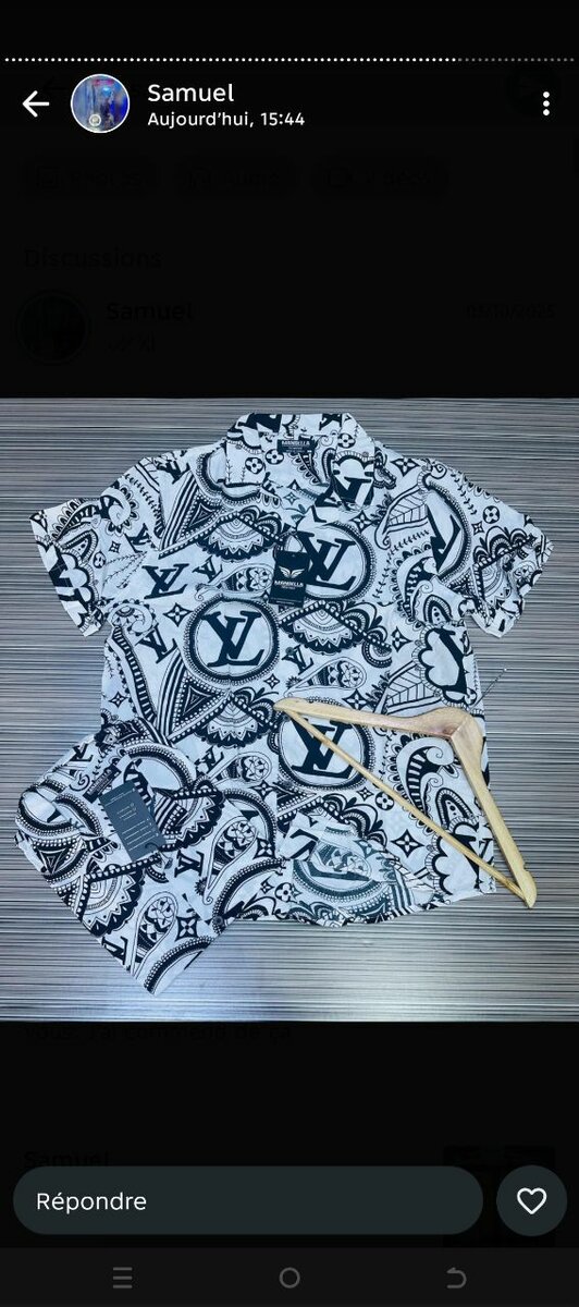 Ensemble chemise et short imprimé