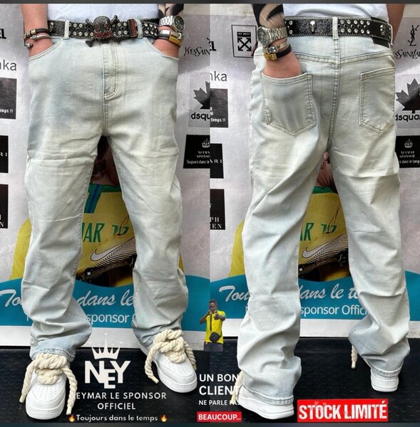 Jean baggy décontracté homme