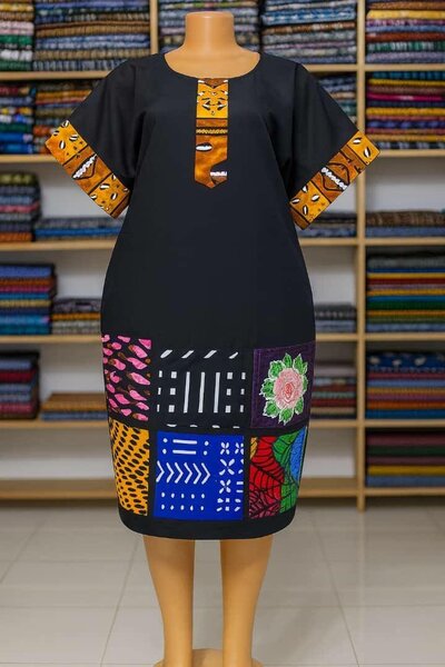 Robe africaine colorée femme