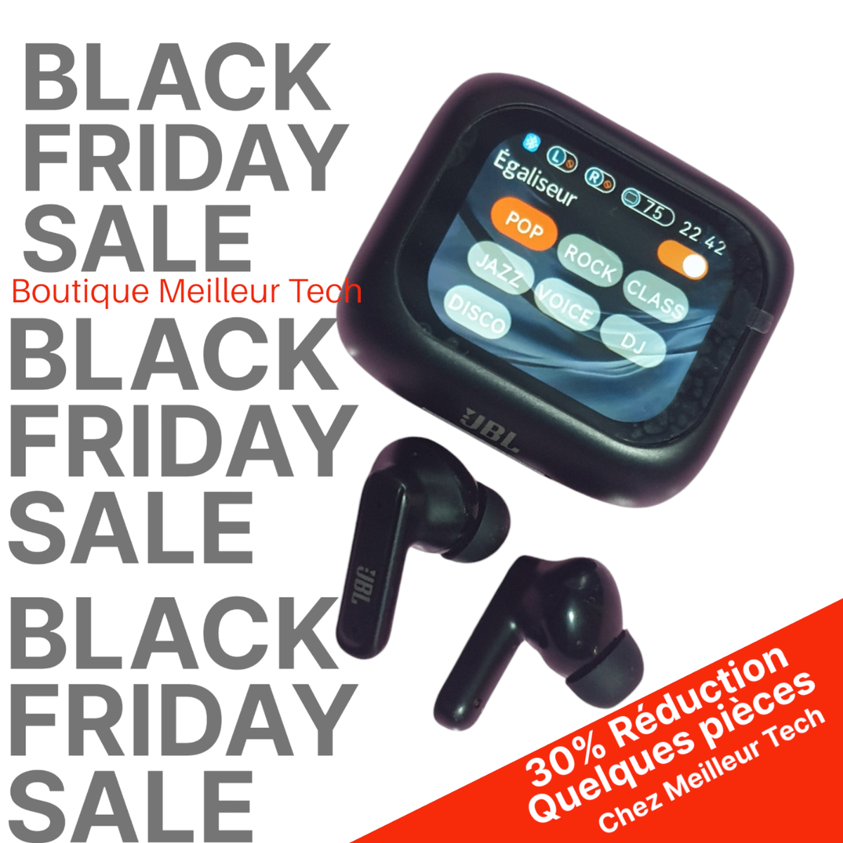 Écouteurs JBL Tour Pro4 - Écran Tactile - 36H Multi fonction