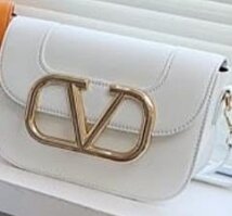 Beautiful fashionable women's handbag color white