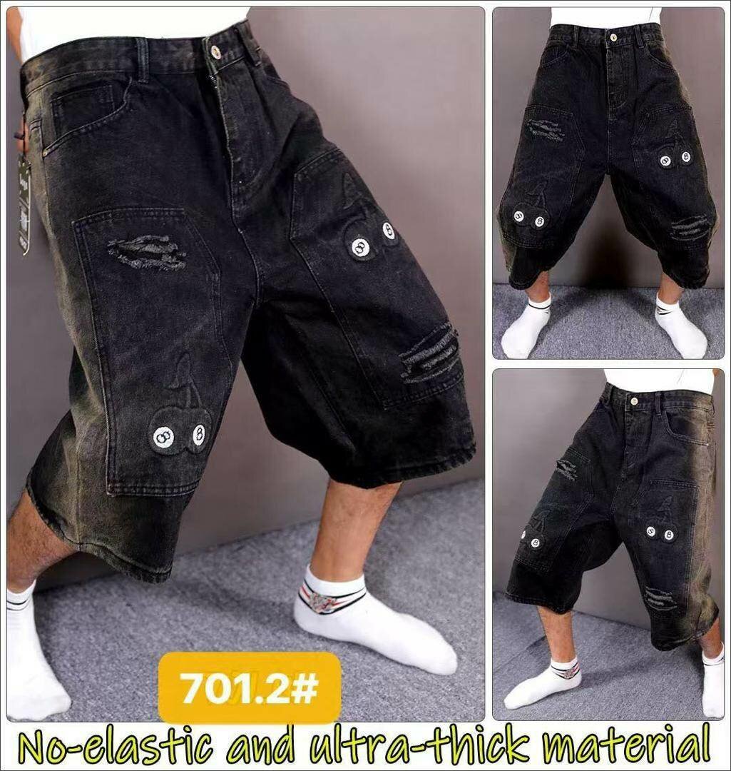 Bermudas en denim épais