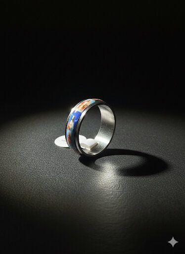 Bague en Acier Inoxydable Religieuse