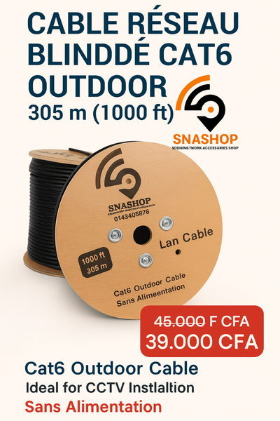 Câble Réseau CAT6 Extérieur