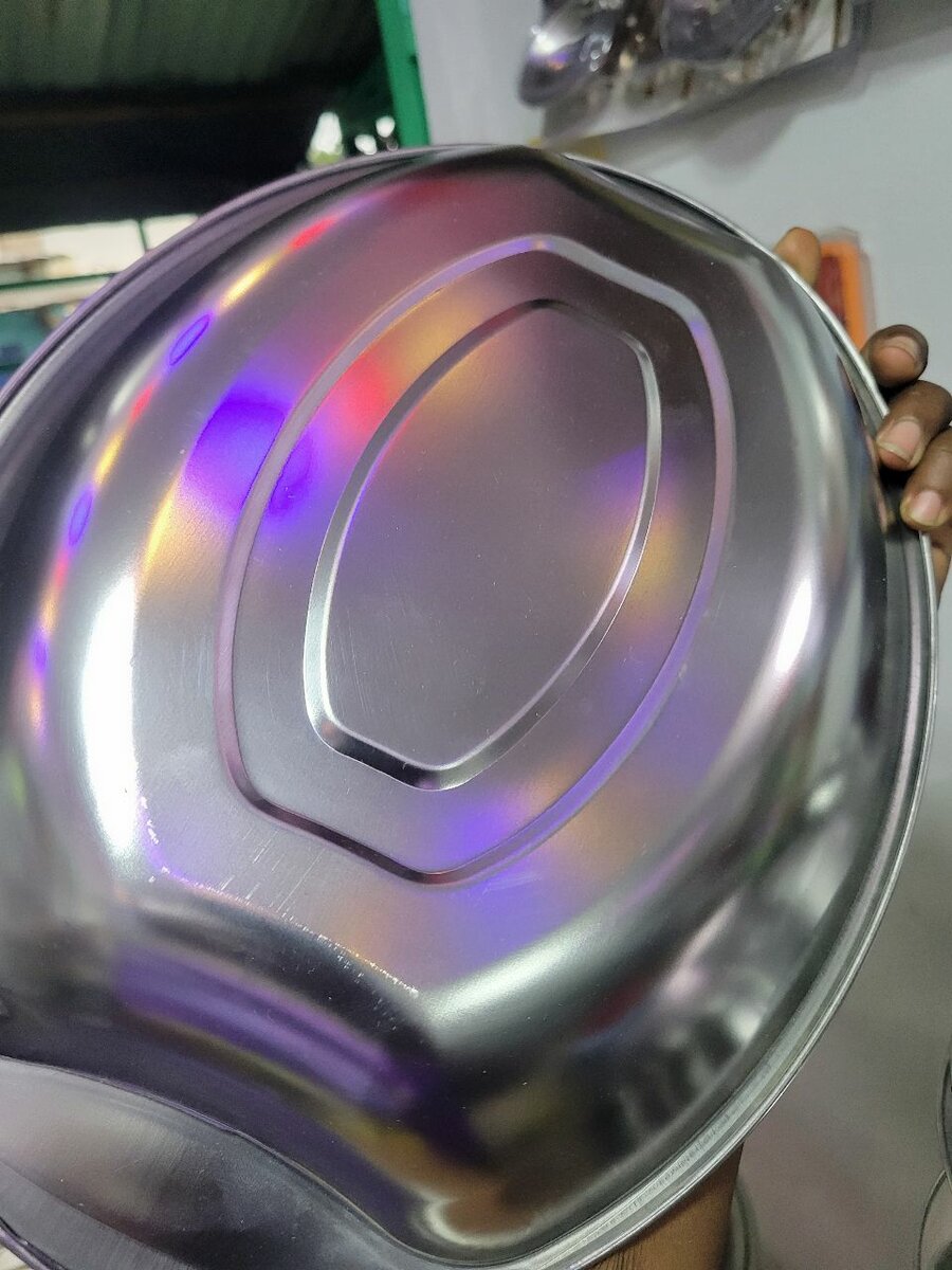 Plateau en acier inoxydable