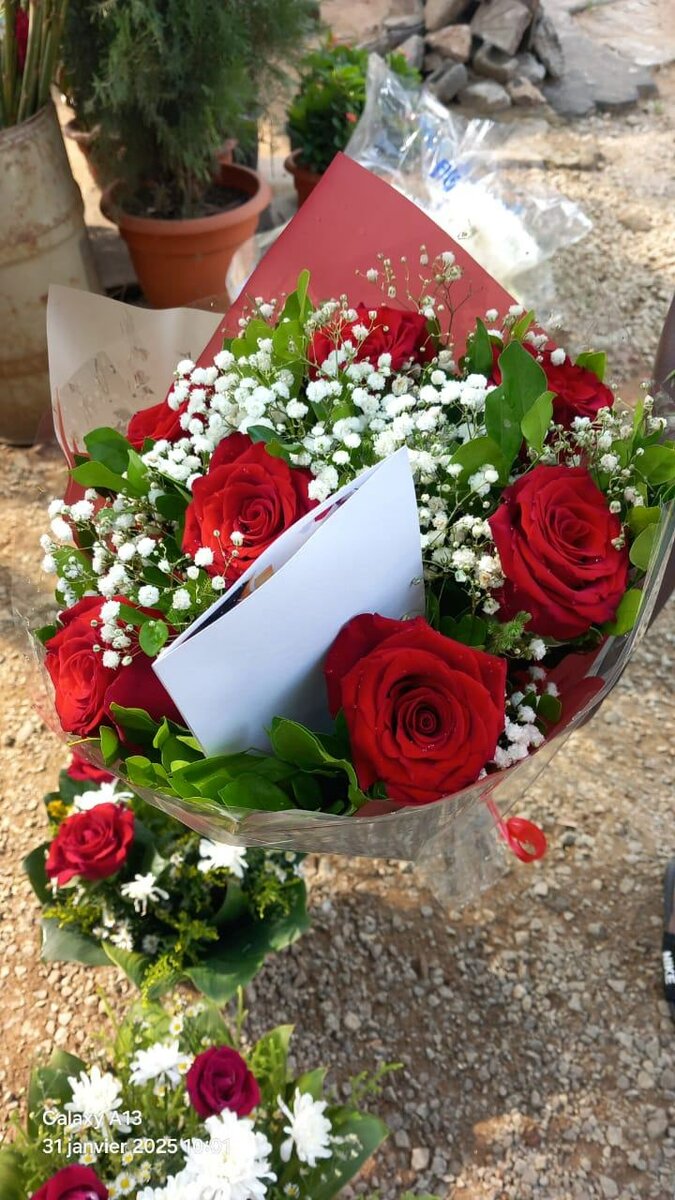 Bouquet romantique de roses