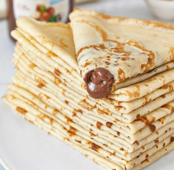Crêpes sucrées aux noisettes