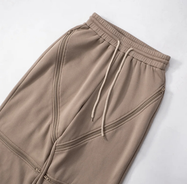 Pantalon cargo zippé femme