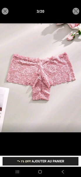 Culottes en dentelle multicolores