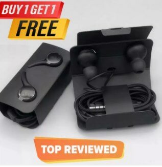 (Buy 1 Get 1 Free) Universal Bass Boosted High-Quality Hands Free with Mic & Volume Control - Compatible with iOS and All Smartphones