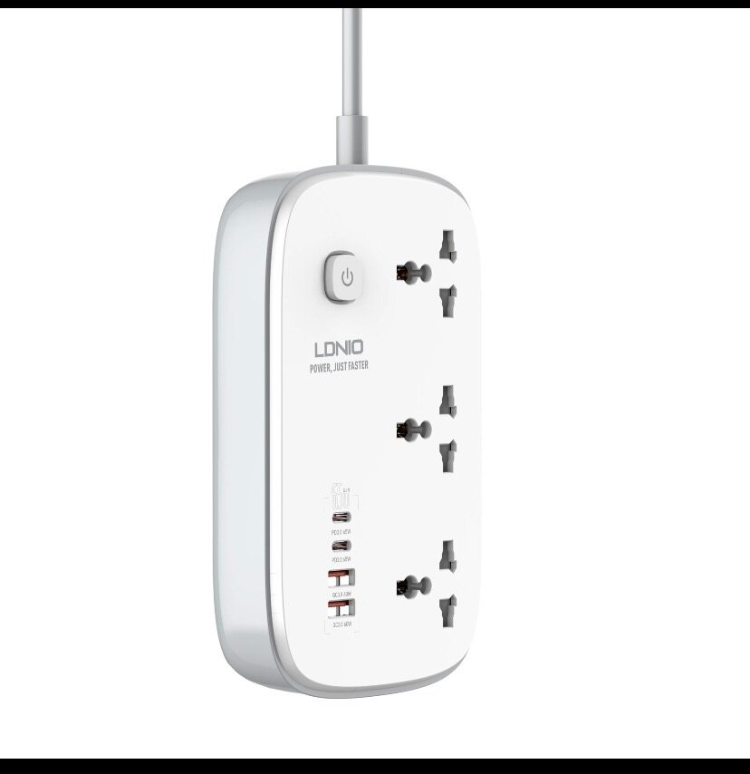 LDNIO 3 Outlets  Extension Board (65W)