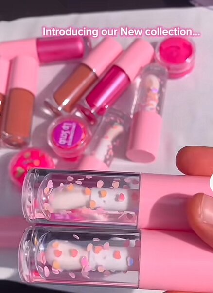 Lip gloss and lipstick