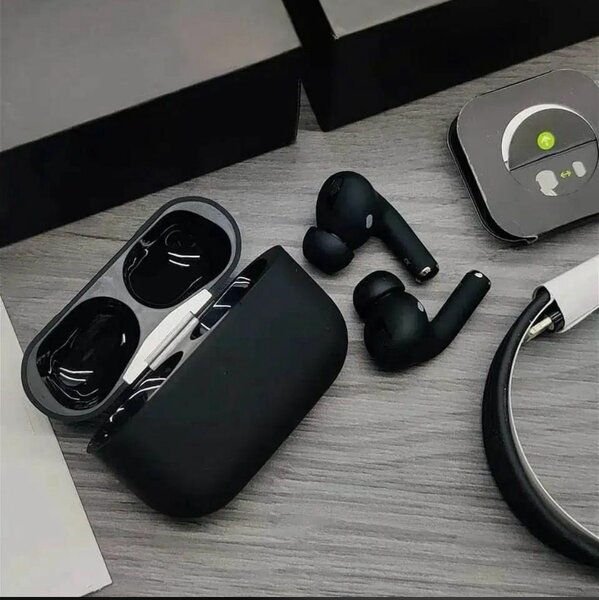 Écouteurs sans fil noirs premium