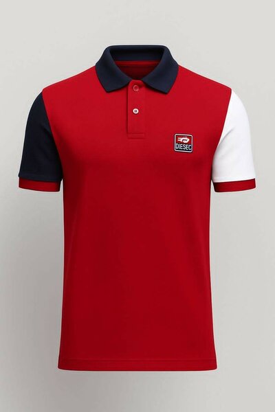 Polo tricolore pour hommes