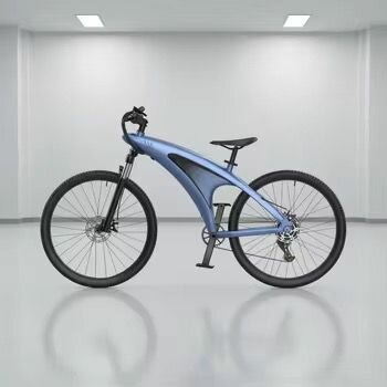 Vélo électrique bleu