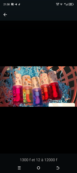 gloss pour les lèvres