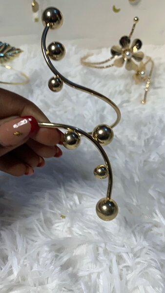 Bracelet en spirale doré