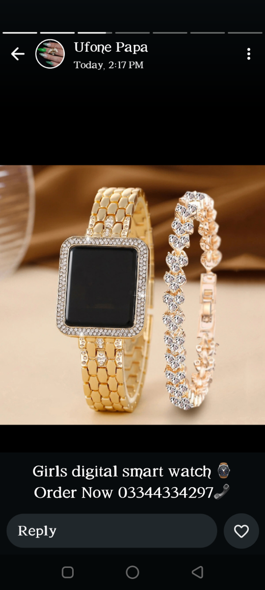 Digital watch for women's