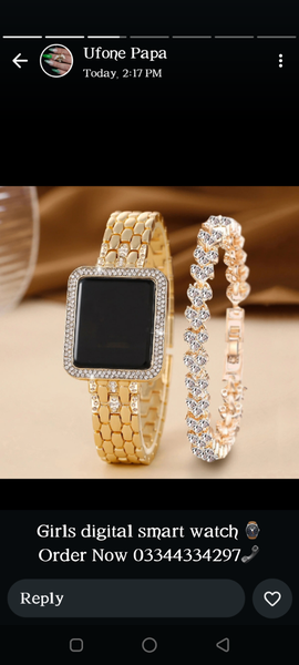 Digital watch for women's