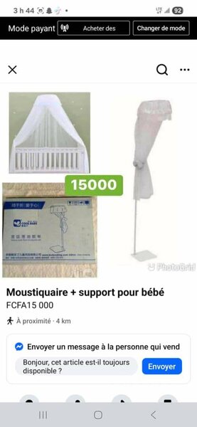 Moustiquaire pour bébé