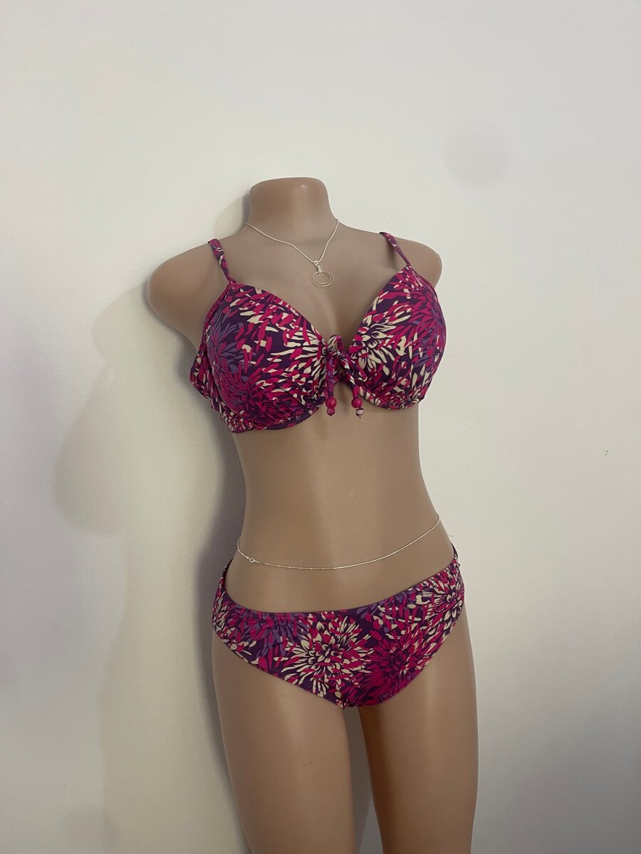 Tropical Patterned Bikini Set