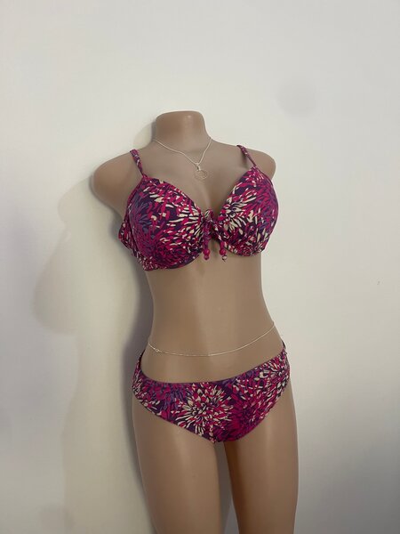 Tropical Patterned Bikini Set