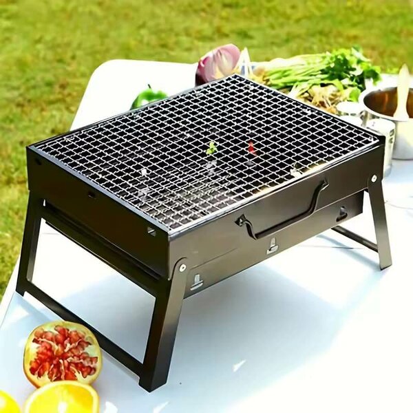 Barbecue portatif d'acier inoxydable pour la plage de pique-