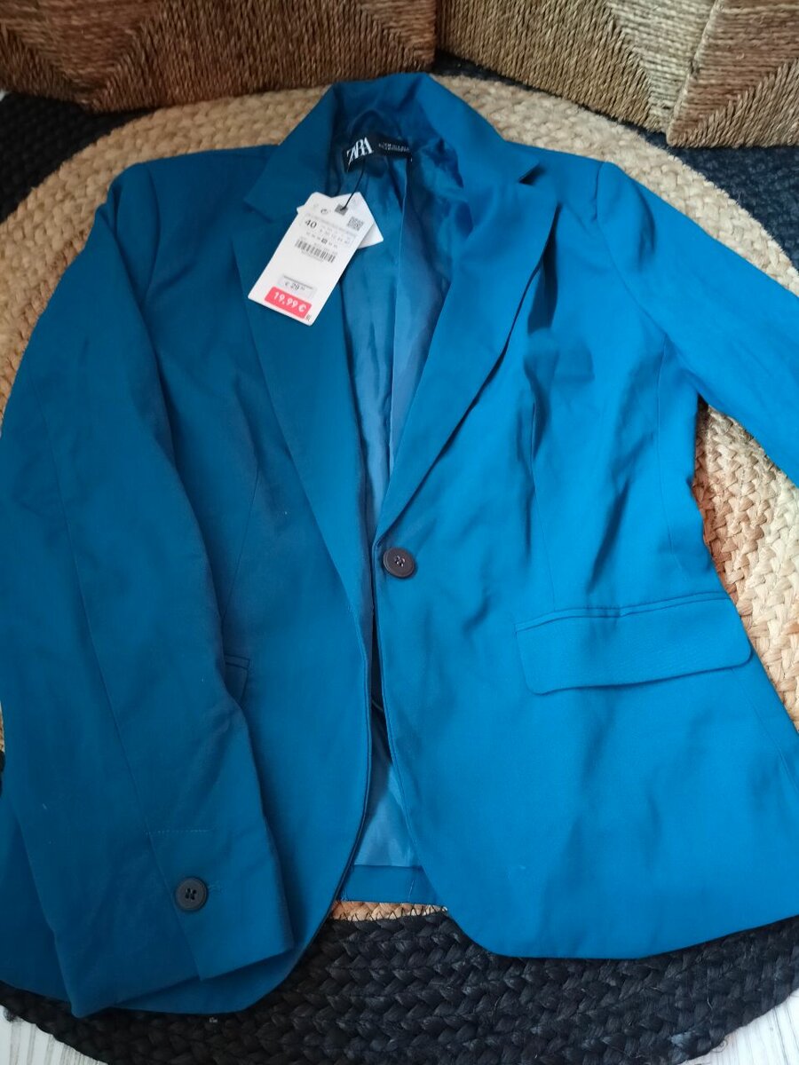 Blazer bleu élégant femme