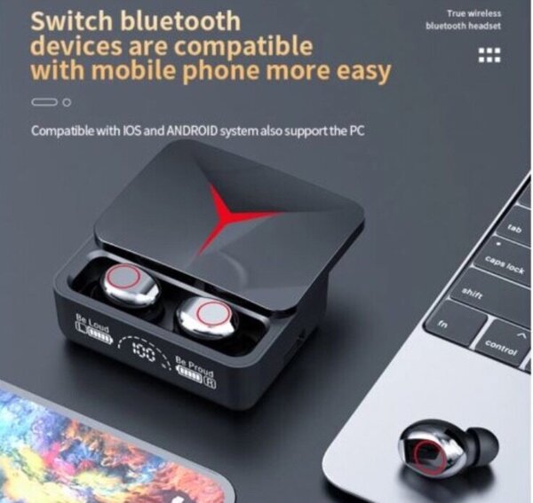 Bluetooth earbuds with PowerBank M90 Pro
