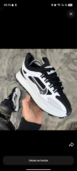 Chaussures Nike en noir et blanc