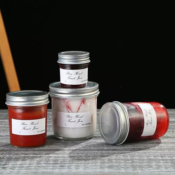 500ml glass bottles, jars, tin