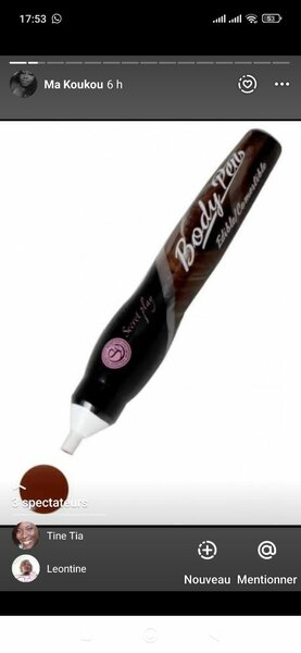Stylo comestible chocolat