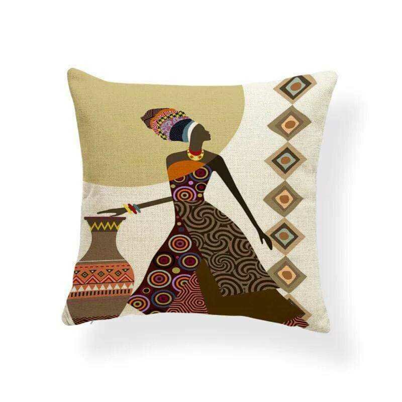 Housse motif africain